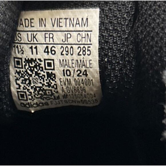 Adidas Mens Shoes Size 11.5 Black Tech Response SL 3.0 GV6896 Running Sneakers - Picture 9 of 9